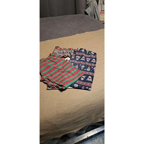Christmas /Winter Cotton Leggings Bundle.. No Boundries ..Size LG 11-13..elastic - Picture 1 of 7